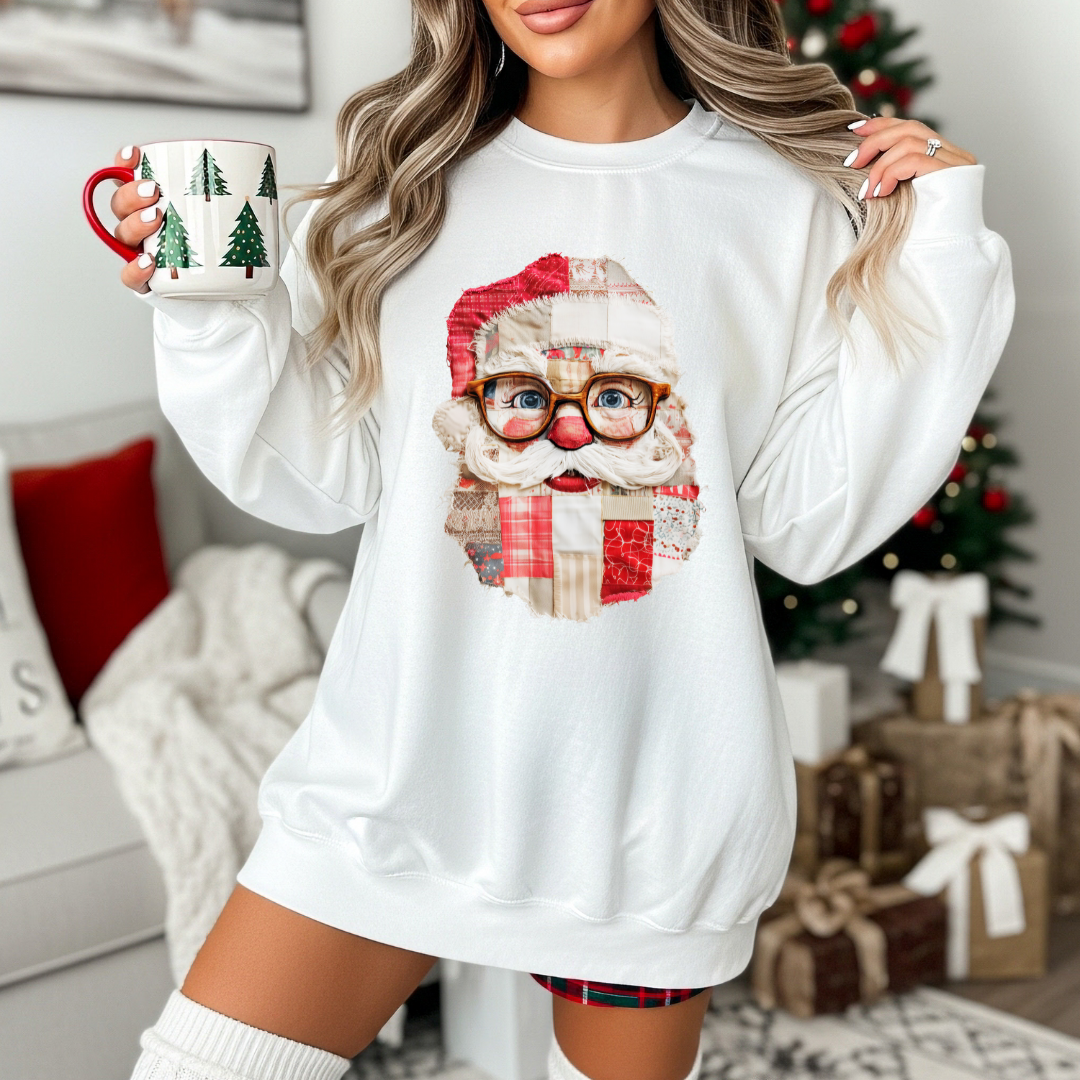 Santa Patchwork Sweatshirt