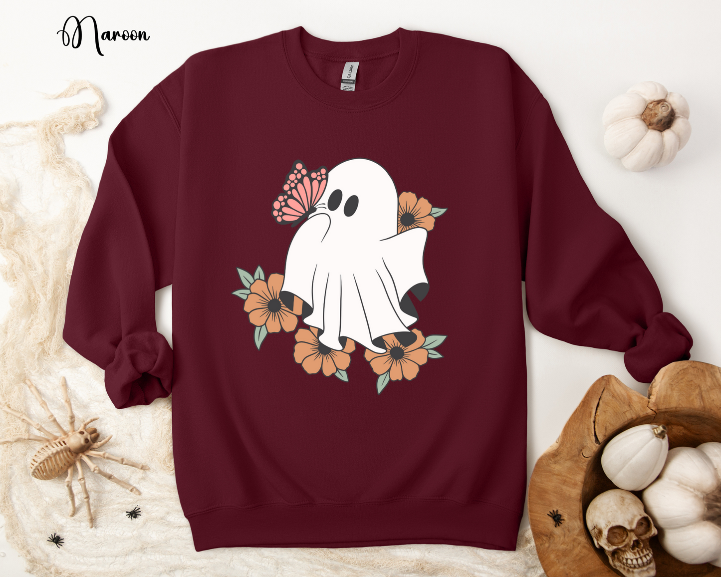 Floral Ghost Sweatshirt