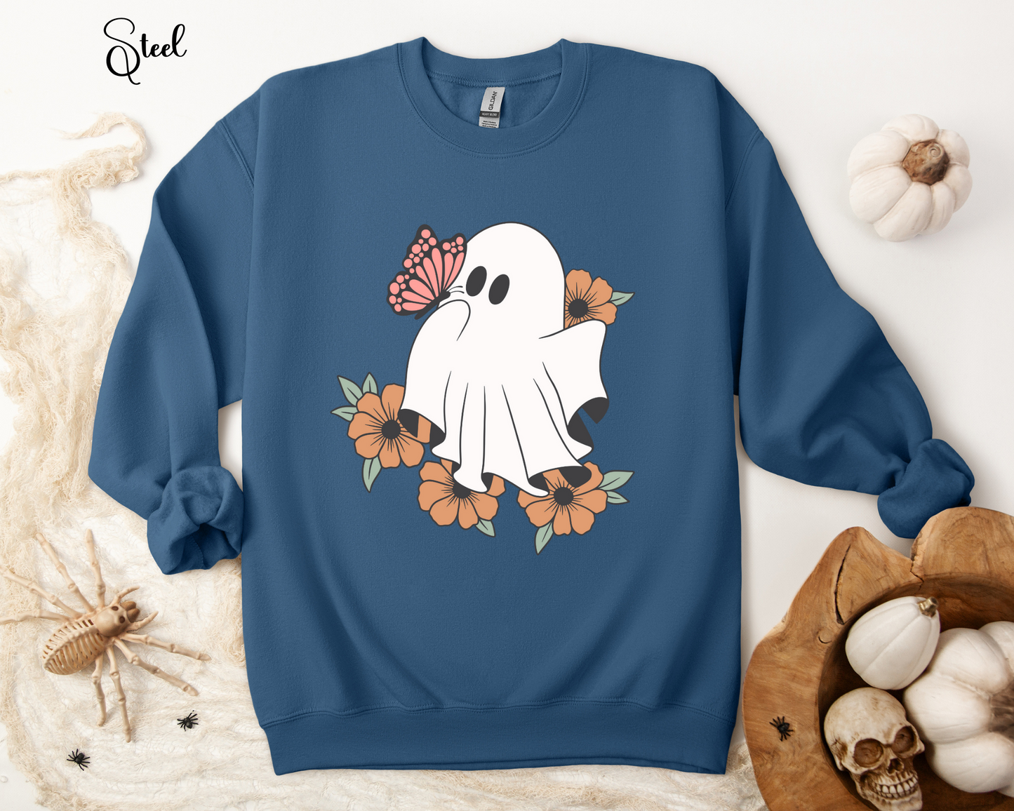Floral Ghost Sweatshirt