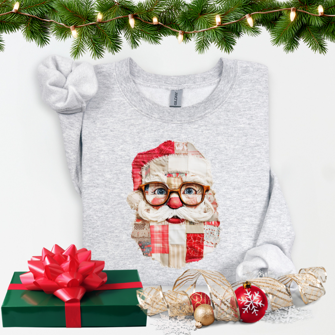 Santa Patchwork Sweatshirt