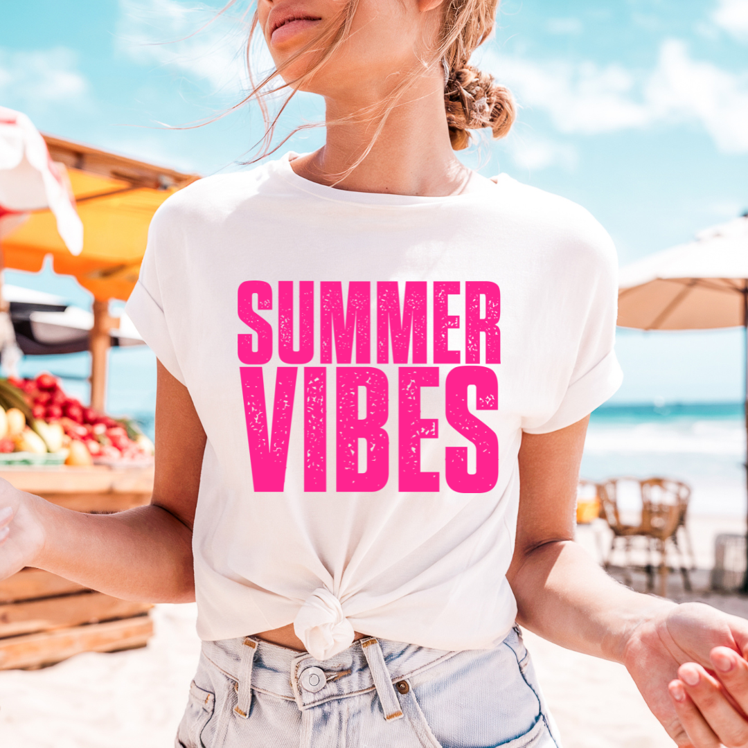 Pink Summer Vibes T Shirt