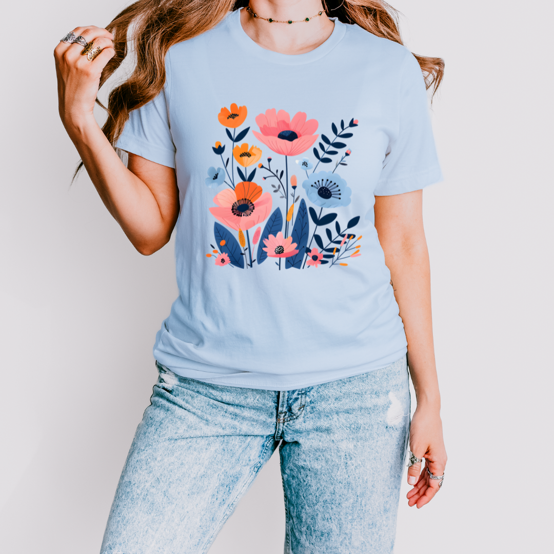 Vibrant Floral T Shirt