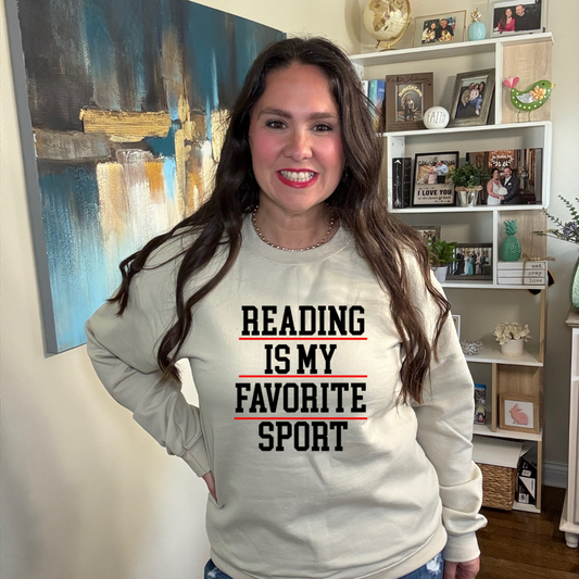 Reading is My Favorite Sport Sweatshirt