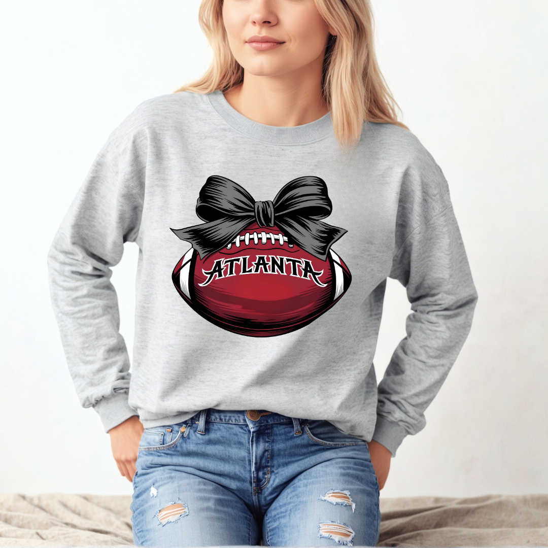 Atlanta Football Bow Sweatshirt