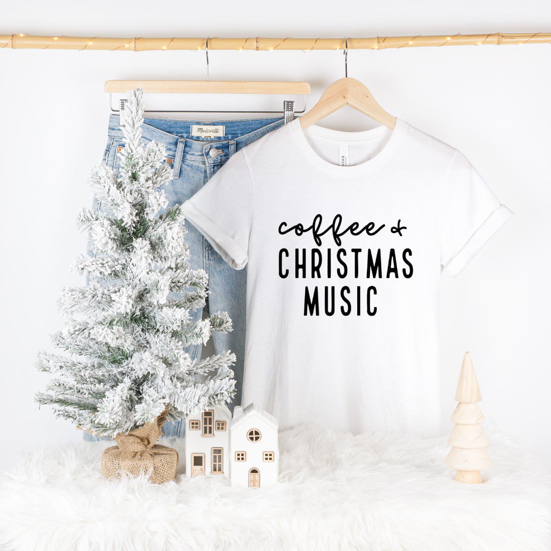 Coffee & Christmas Music T-Shirt
