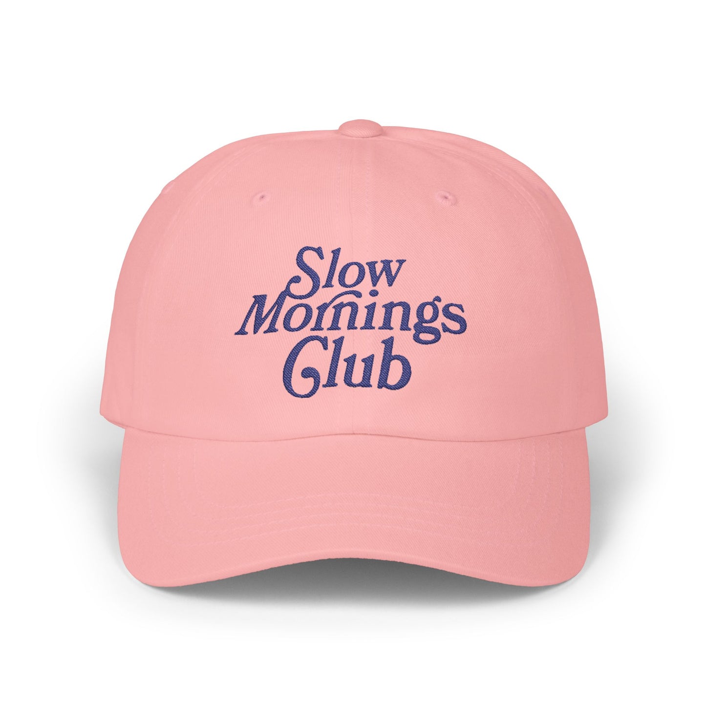Slow Mornings Club Dad Cap embroidered