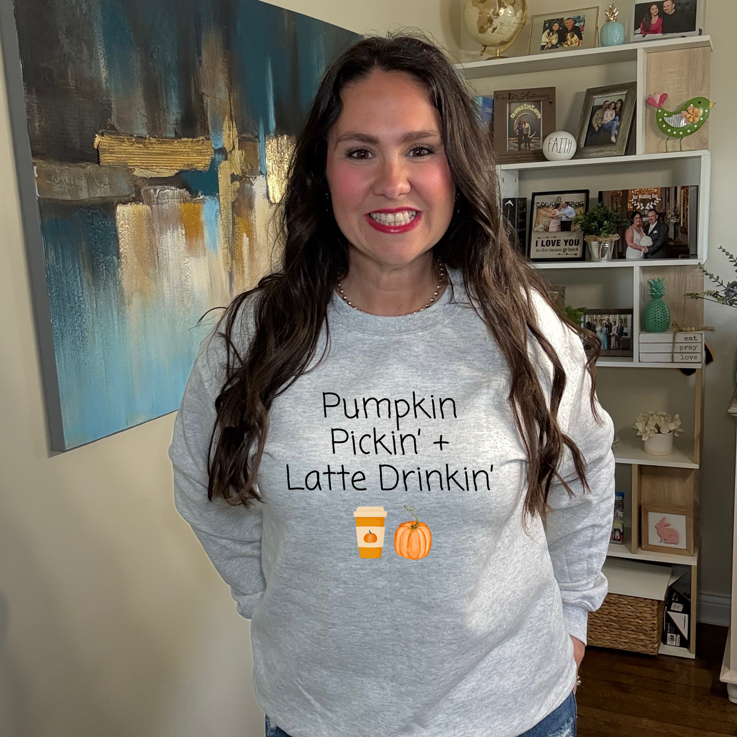 Pumpkin & Latte Drinkin' Sweatshirt