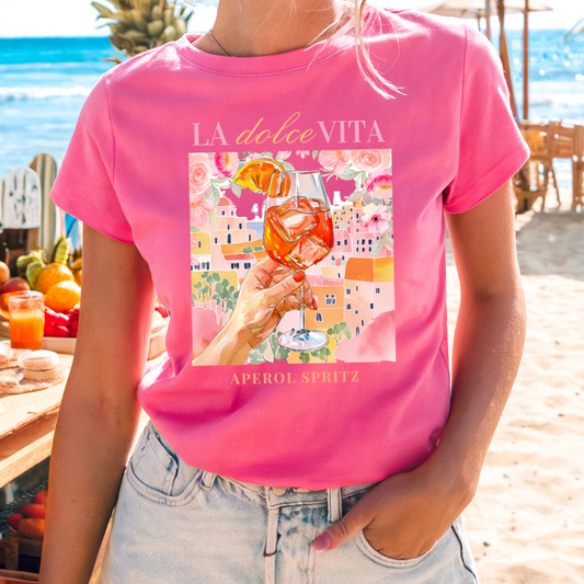 Vibrant Dolce Vita Aperol Spritz Tshirt