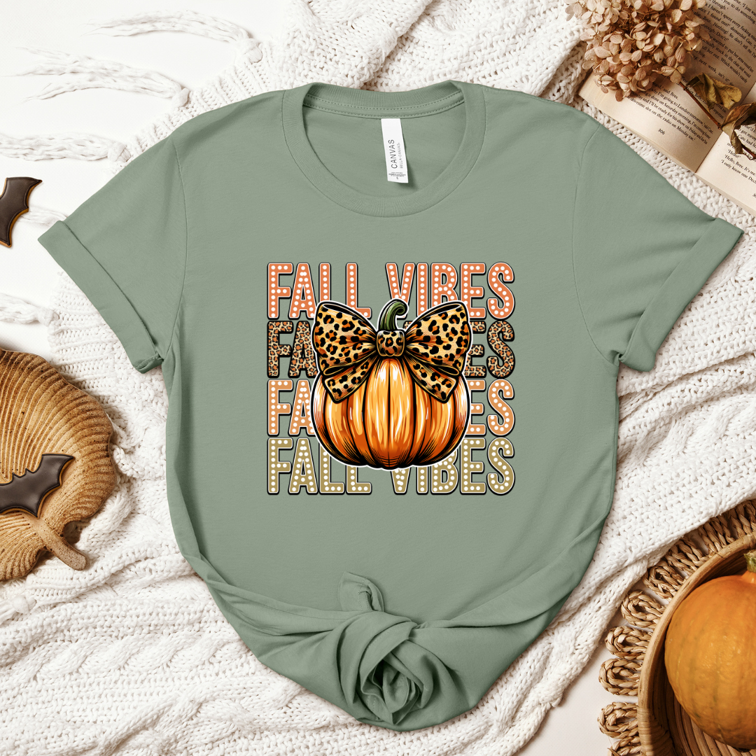 Fall Vibes Leopard Tee