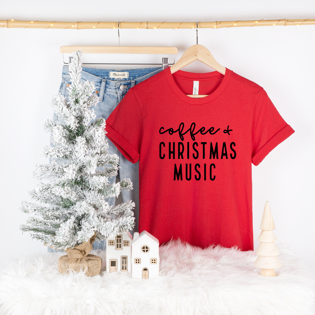 Coffee & Christmas Music T-Shirt