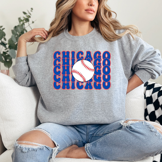 Chicago Triple Baseball| Sweatshirt