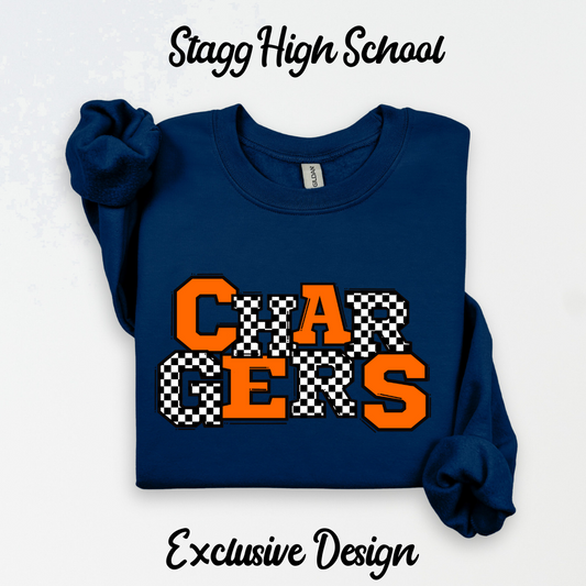 Stagg Chargers Checkered Sweatshirt