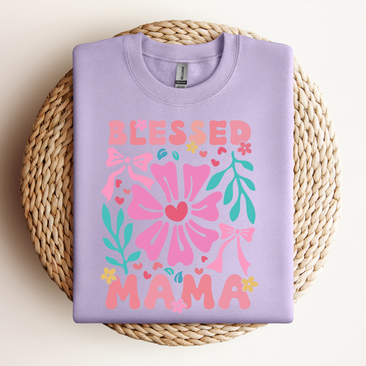 Floral Blessed Mom | Sweatshirt