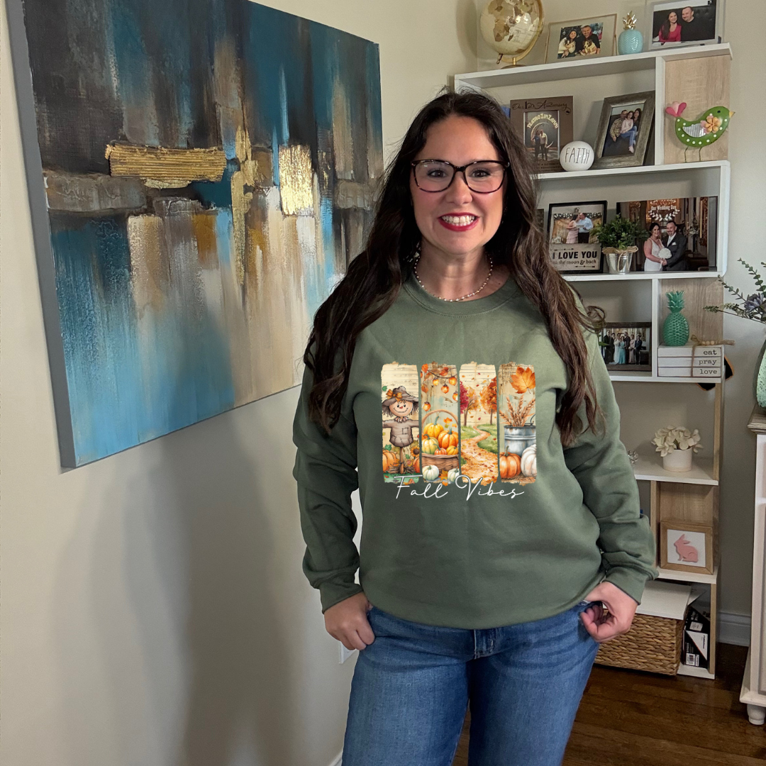 Fall Vibes Airbrush Sweatshirt