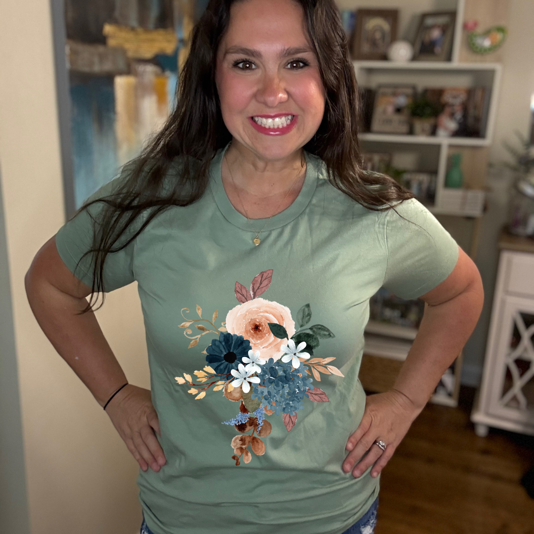 Fall Floral Tee