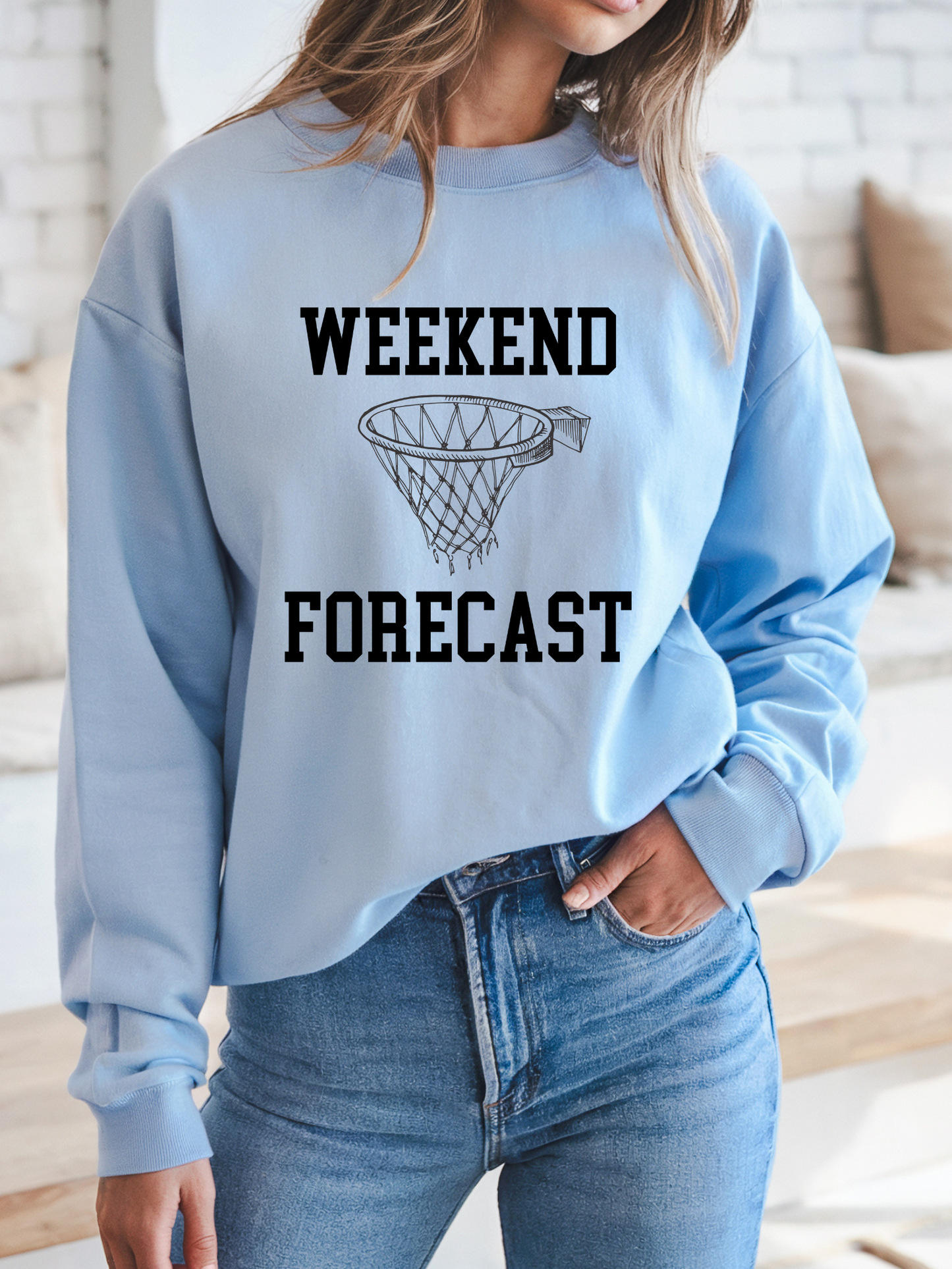 Weekend Forecast Basketball Sweatshirt