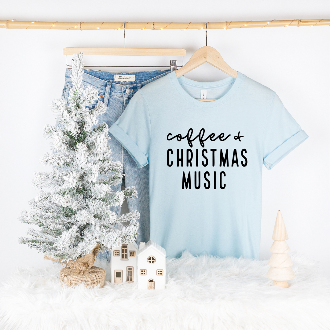 Coffee & Christmas Music T-Shirt