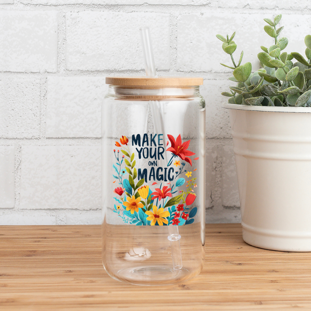 Make Your Own Magic| Sipper Glass, 16 oz