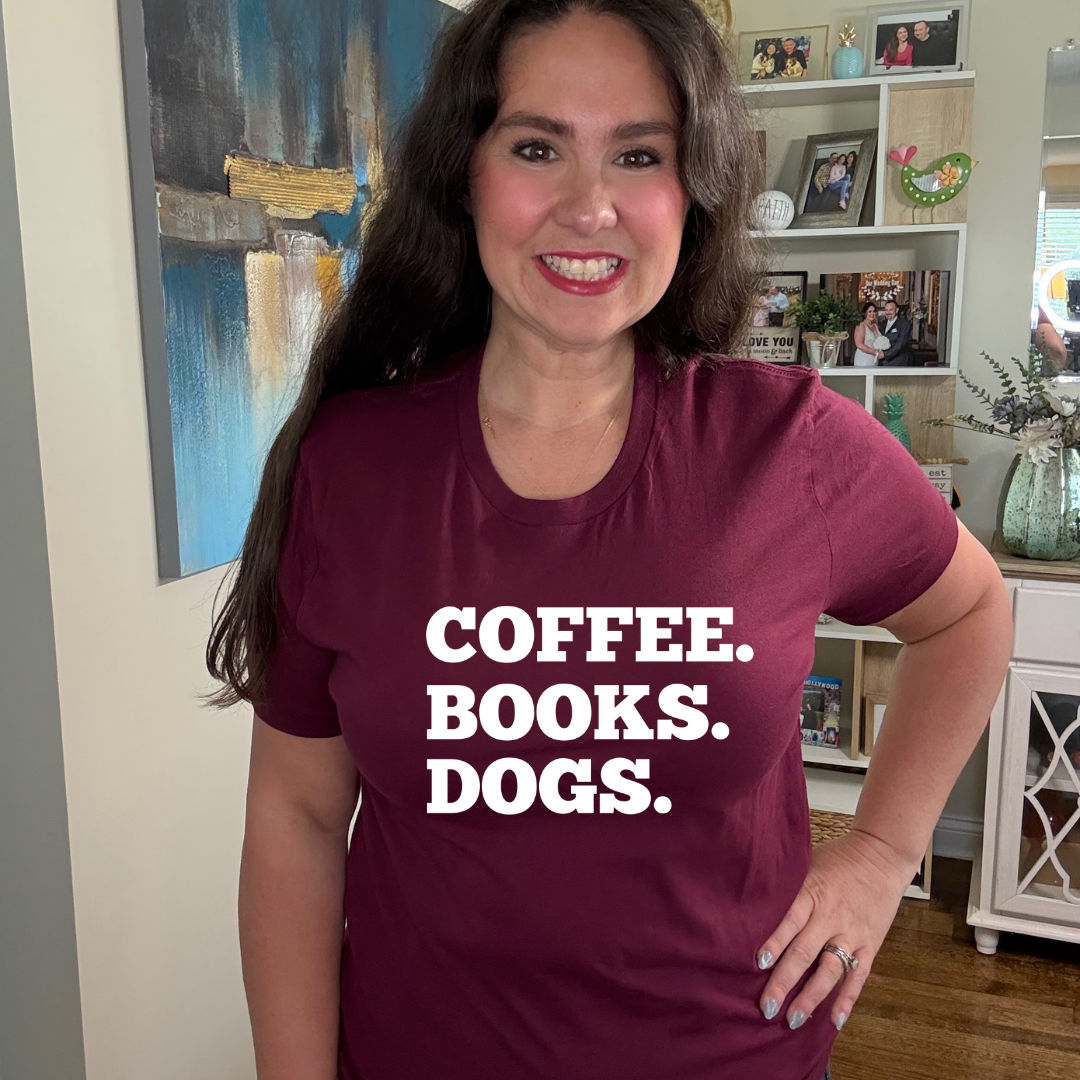 Coffee. Books. Dogs | Tee