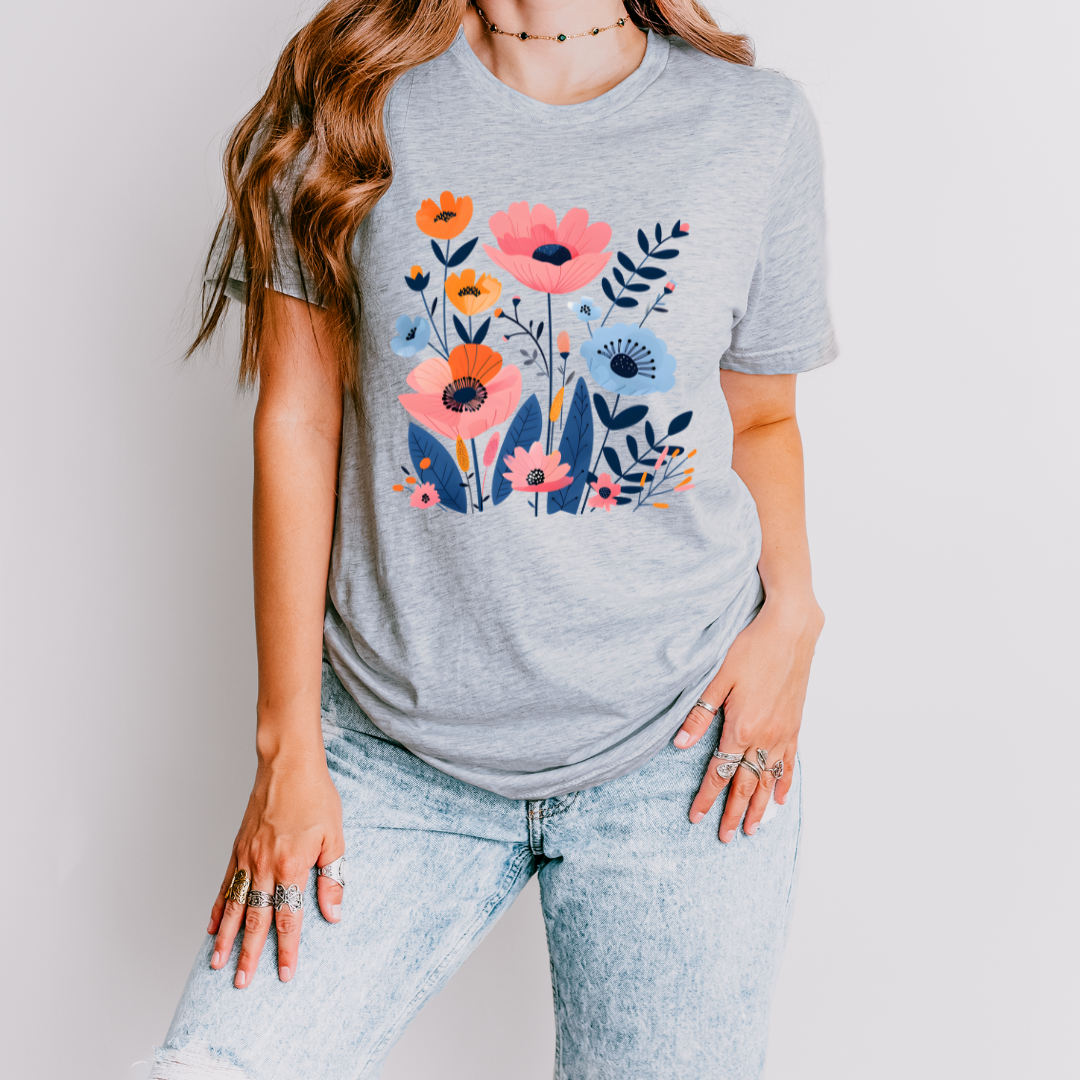 Vibrant Floral T Shirt