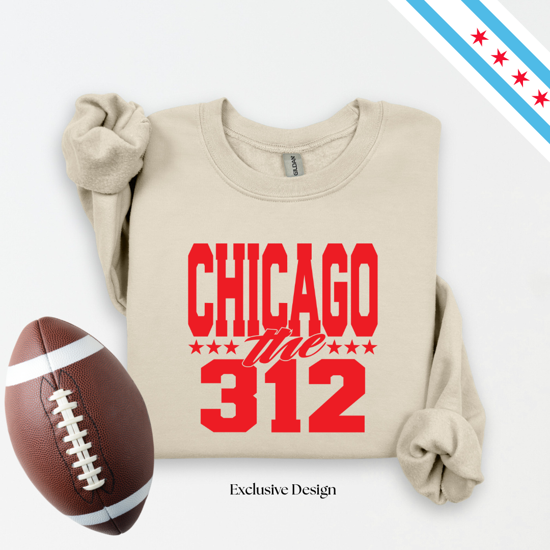 Chicago Bold Red Sweatshirt