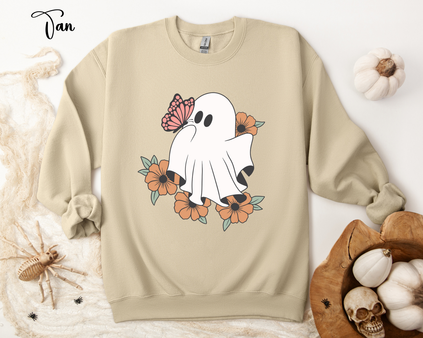 Floral Ghost Sweatshirt