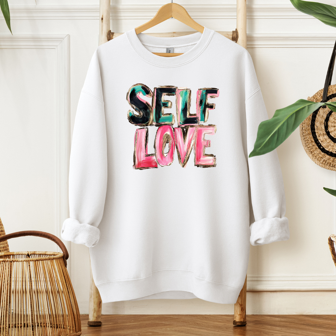 Self Love Air Brush Look Sweatshirt