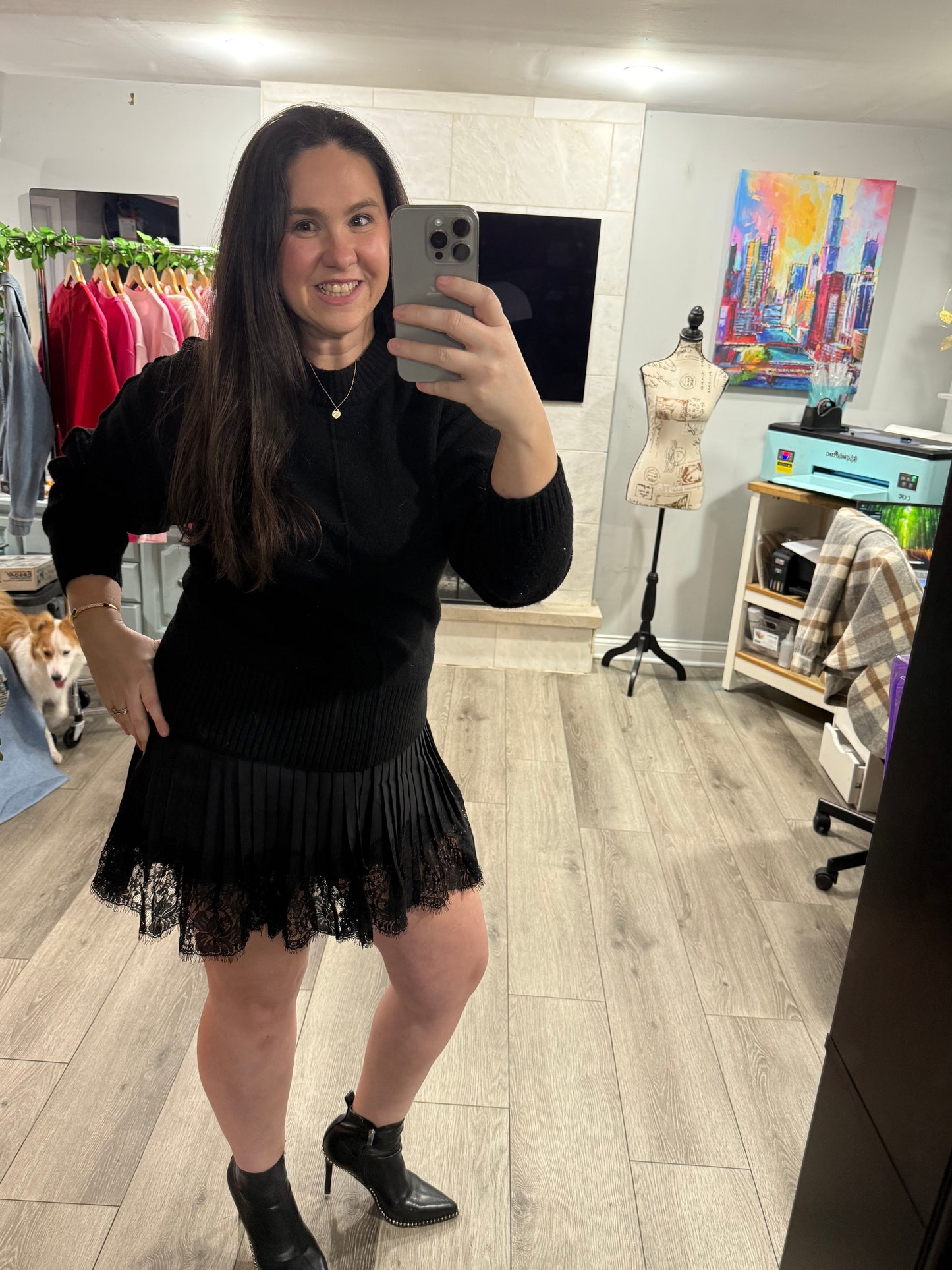 VIVIANE LACE SLIP SKIRT