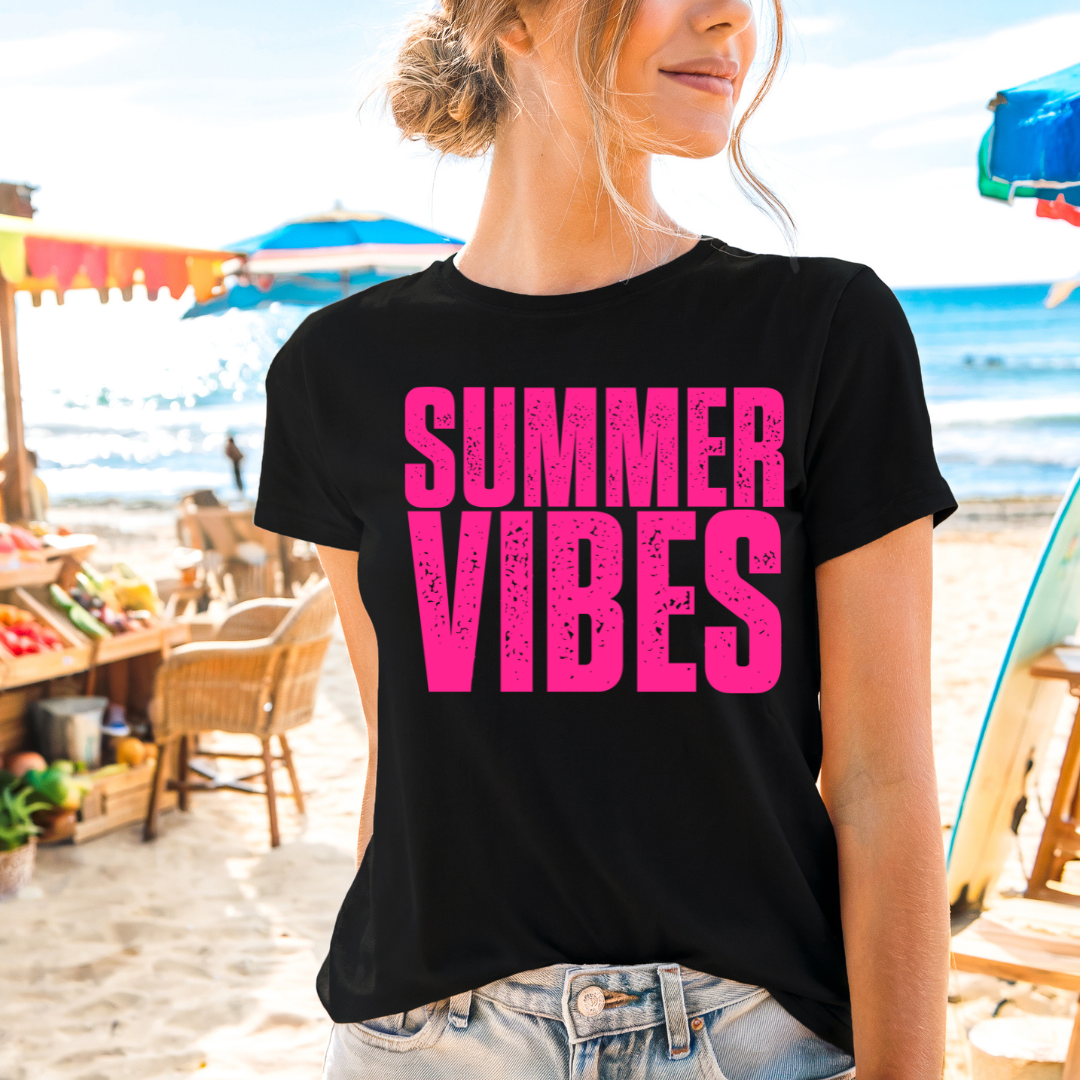 Pink Summer Vibes T Shirt