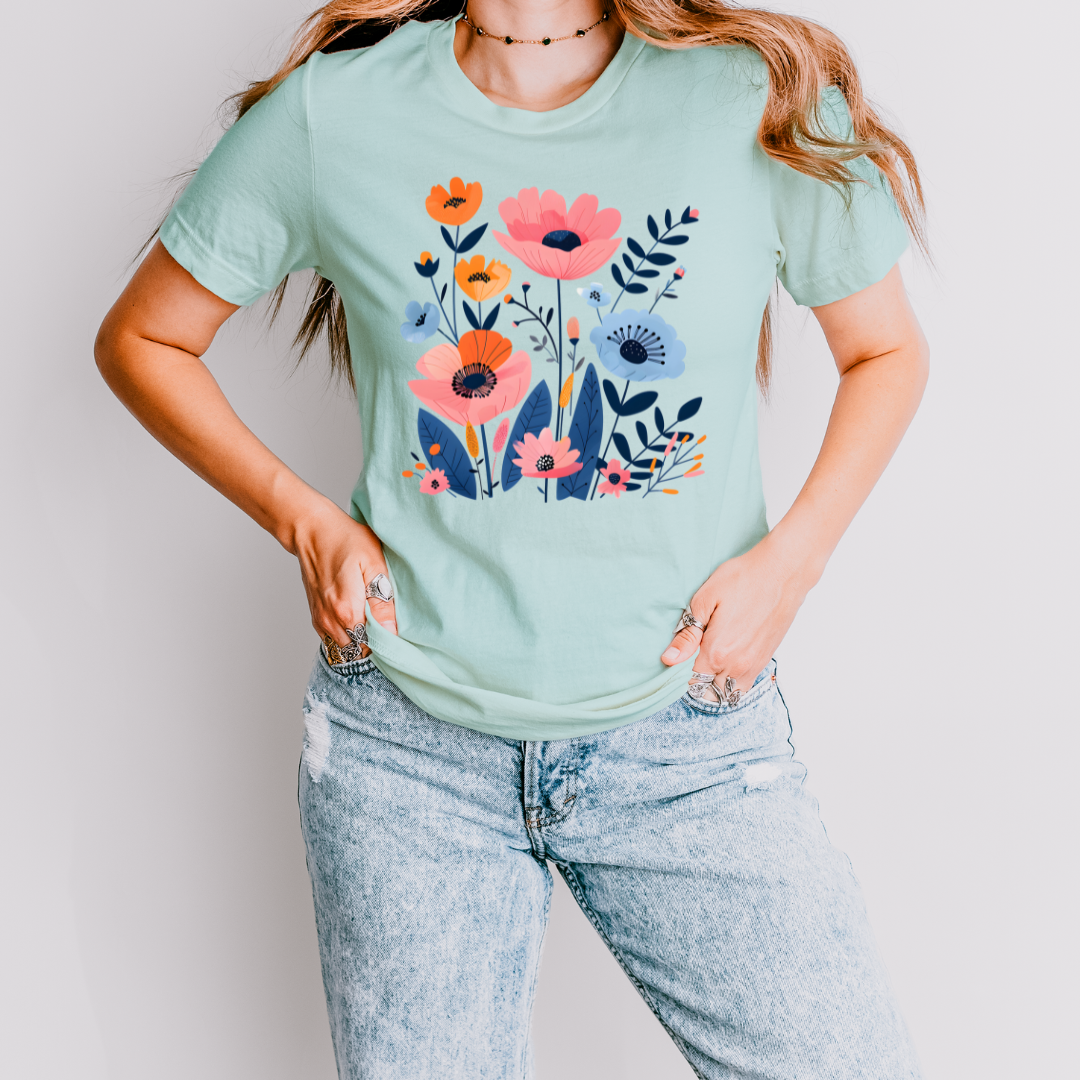Vibrant Floral T Shirt