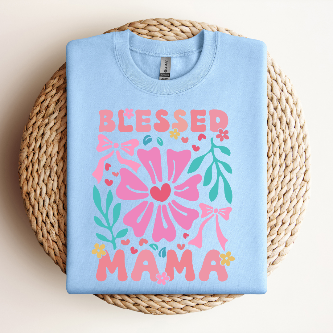 Floral Blessed Mom | Sweatshirt