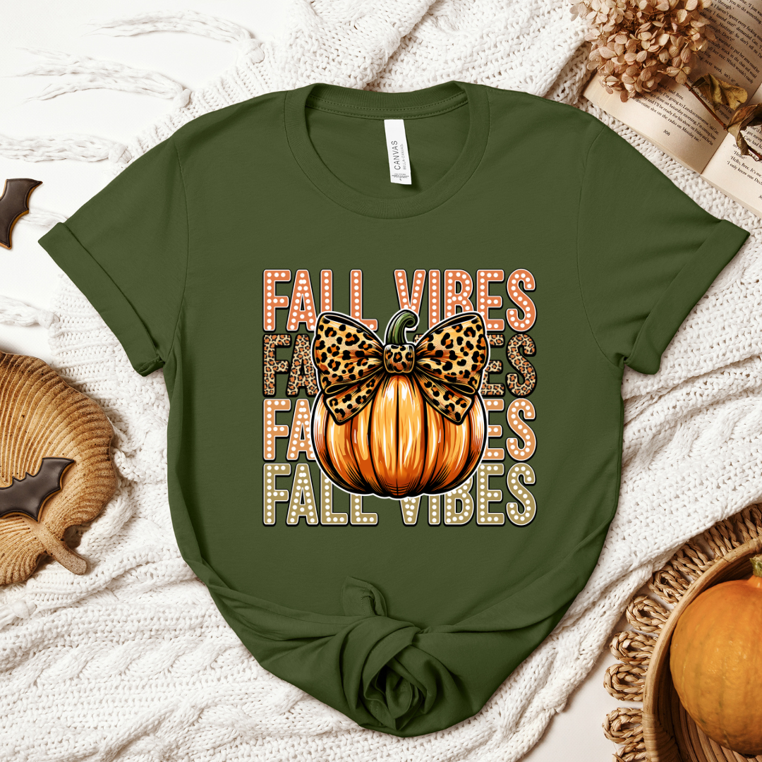 Fall Vibes Leopard Tee
