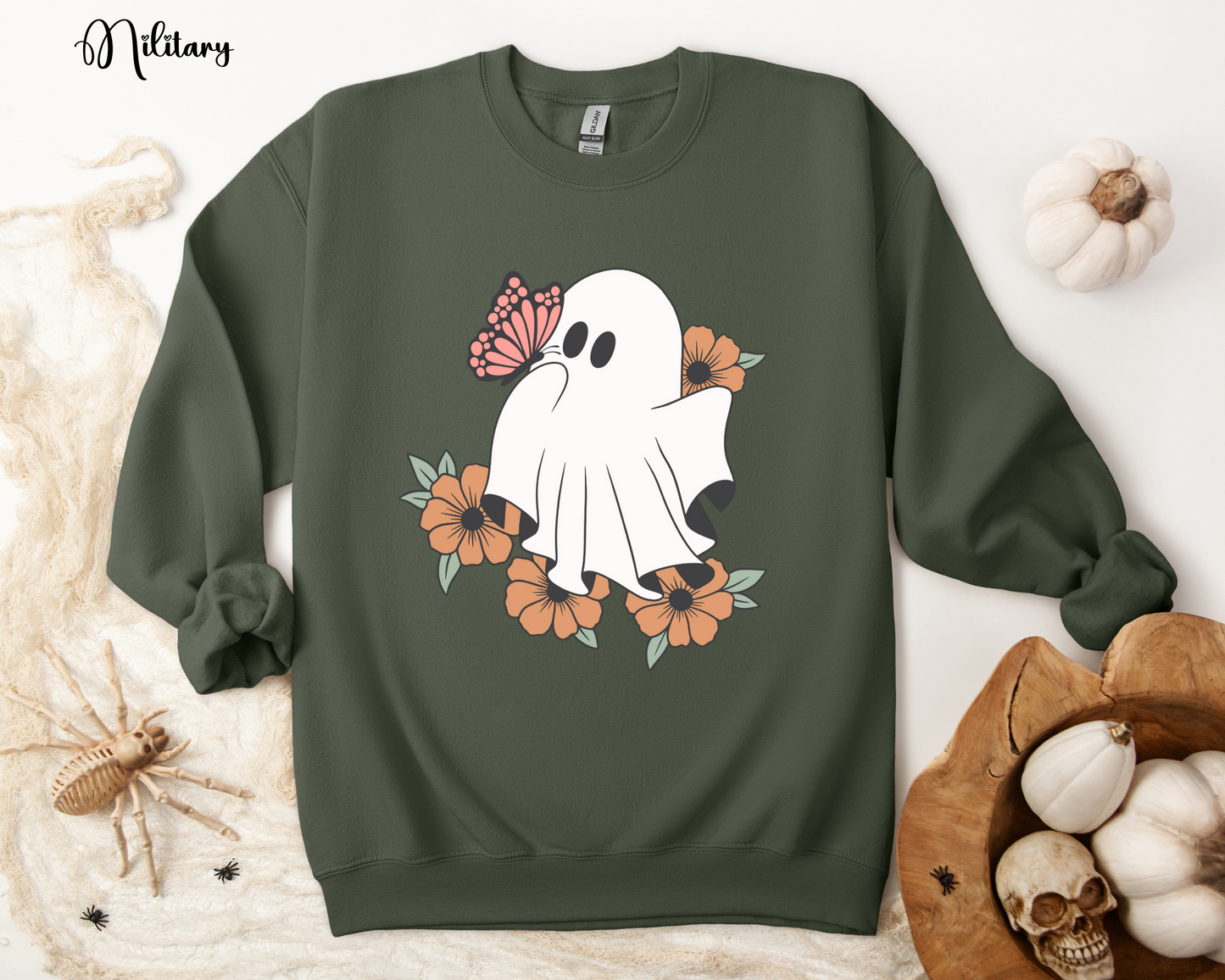 Floral Ghost Sweatshirt