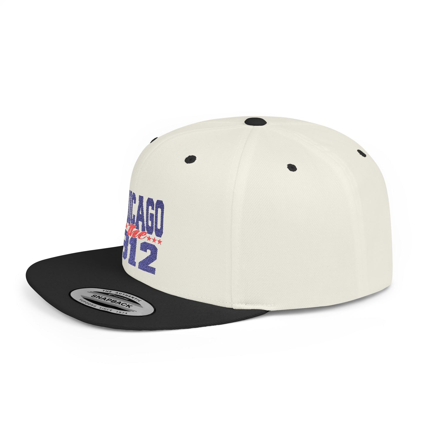 Stylish Chicago 312 Flat Bill Snapback Cap