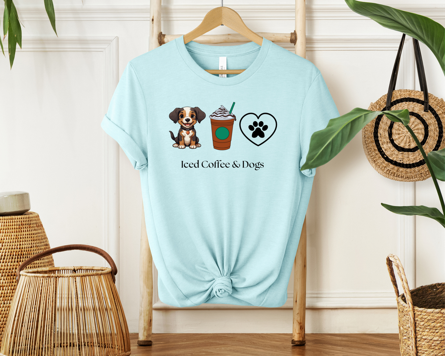 Iced Coffee & Dogs | Sweatshirt or Tshirt