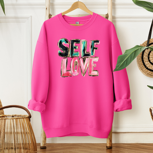 Self Love Air Brush Look Sweatshirt