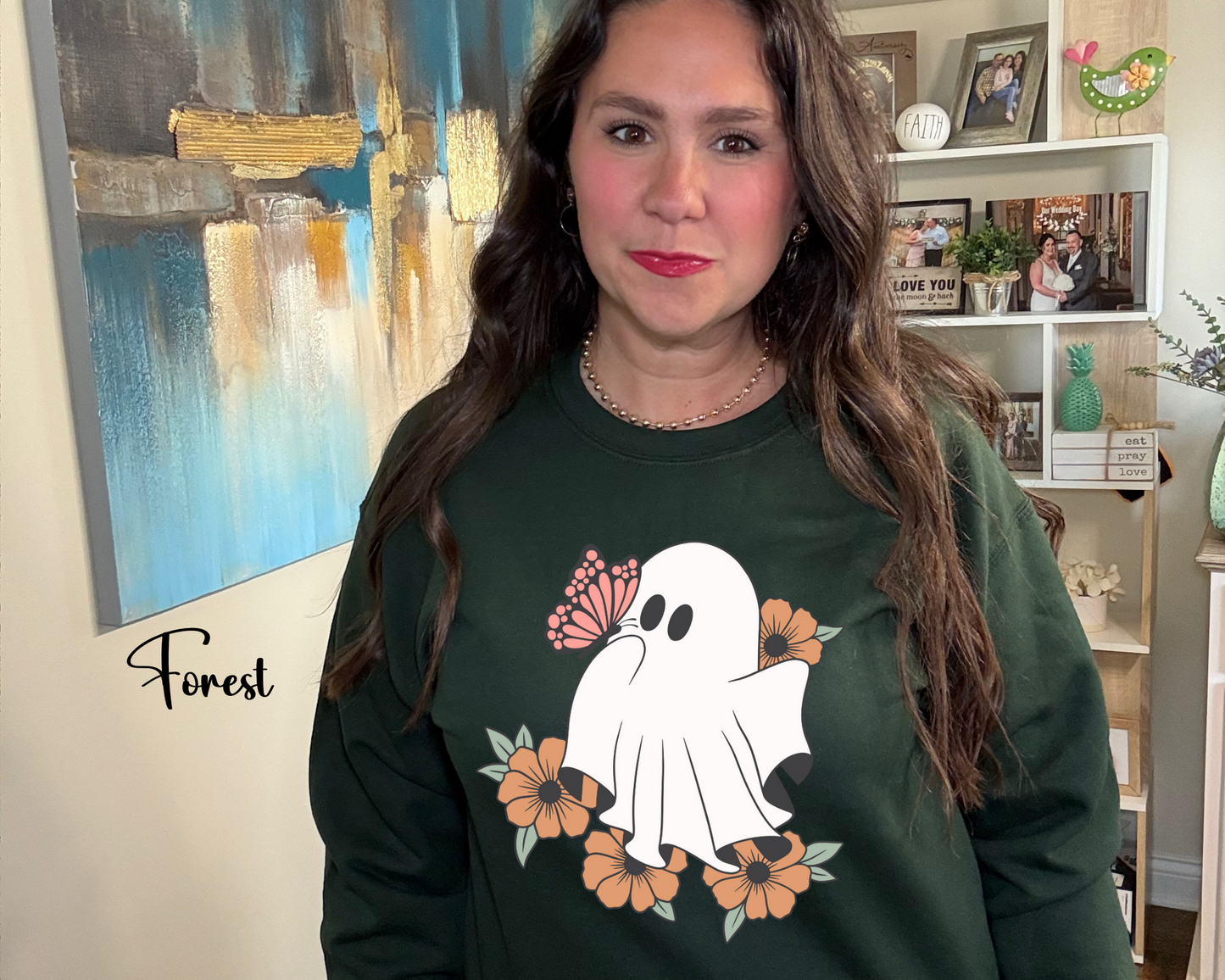 Floral Ghost Sweatshirt