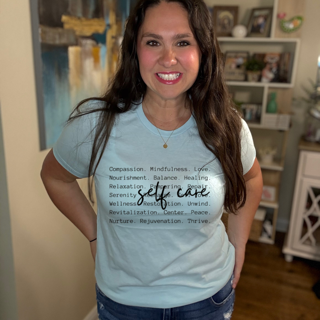 Self Care Words Tee