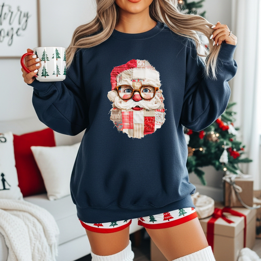 Santa Patchwork Sweatshirt