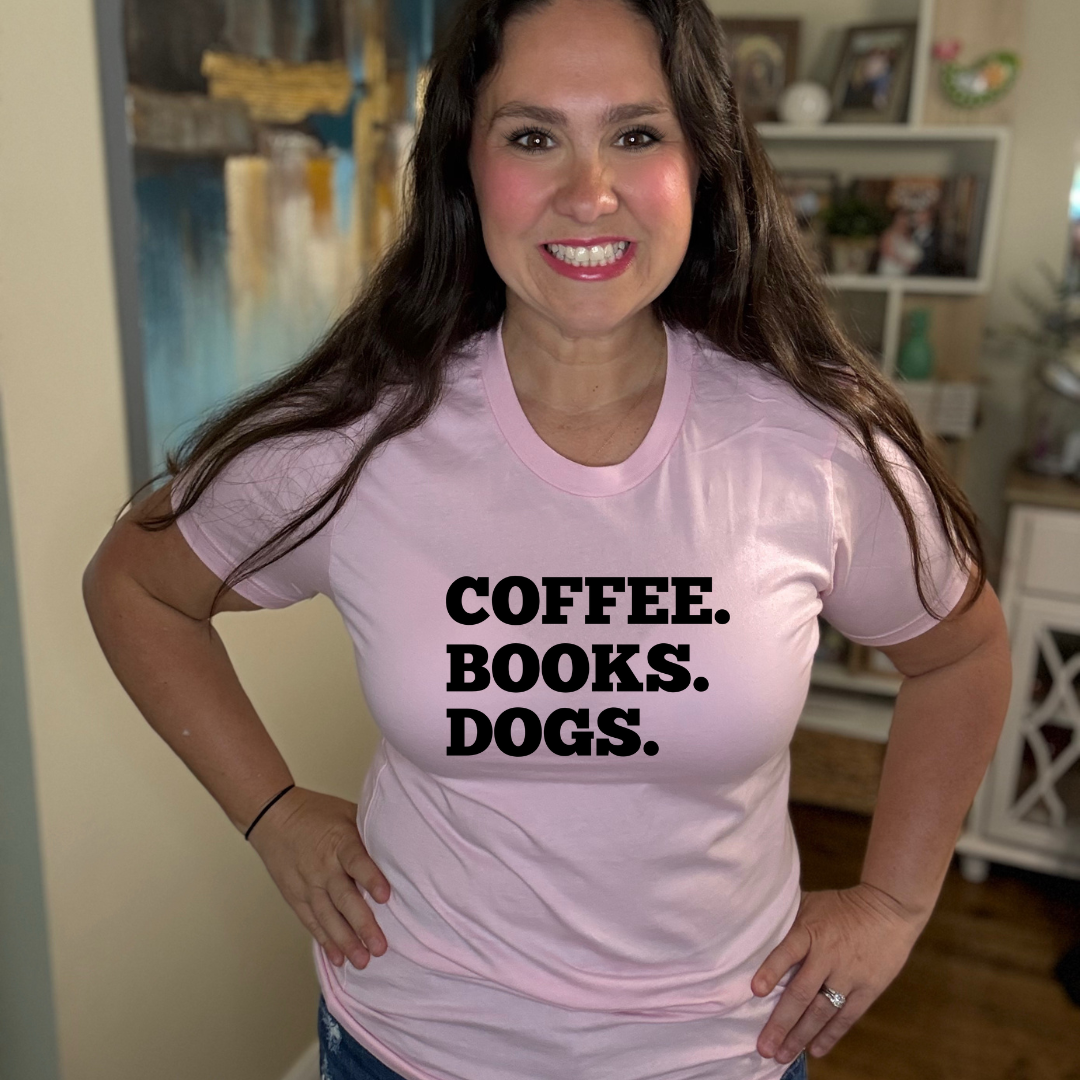 Coffee. Books. Dogs | Tee
