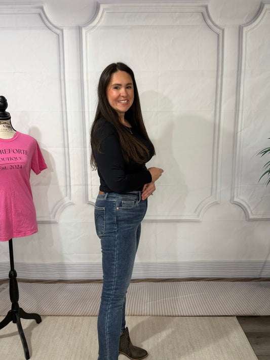 Sapphire Mist Judy Blue Thermal Skinnies