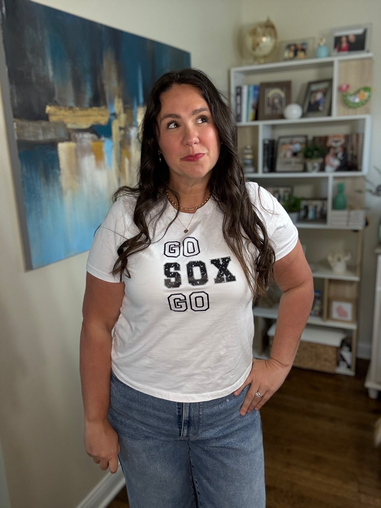 Go Sox Go Cropped Tee