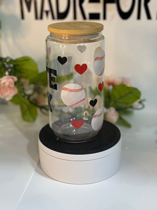 White Sox 16 oz Glass Sipper Cup