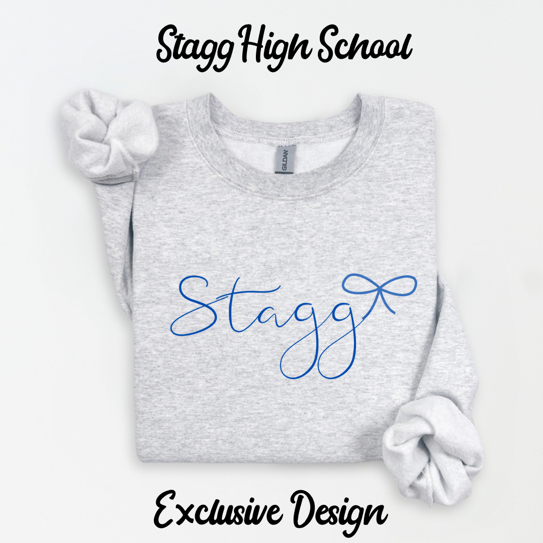 Stagg Cursive Bow Sweatshirt