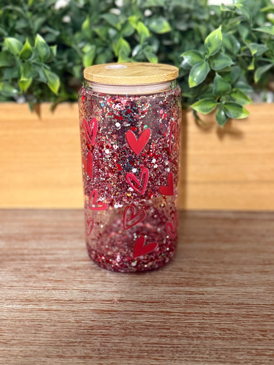 Be My Valentine | Glitter Glass