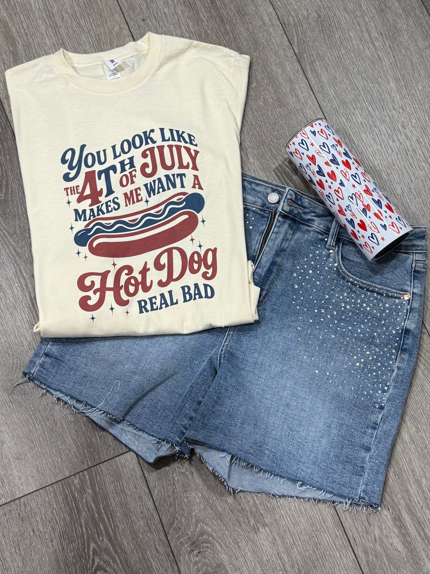 4th of July Hotdog | T-Shirt