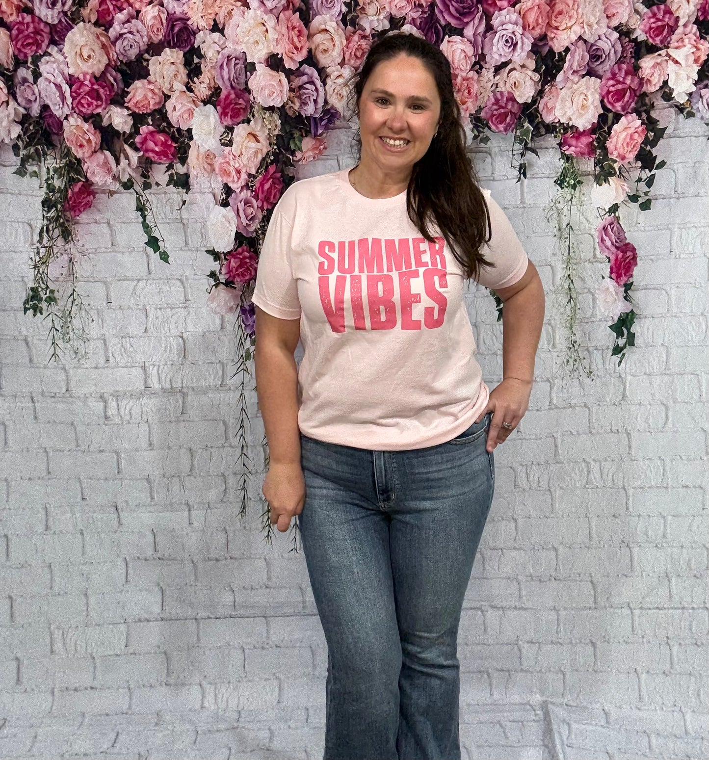 Pink Summer Vibes T Shirt