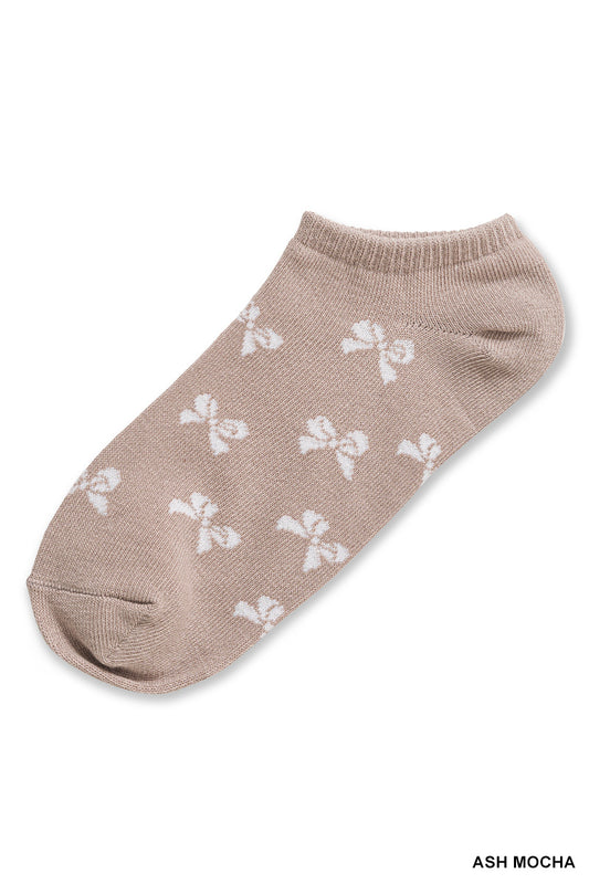 Zenana Bow Ankle Socks