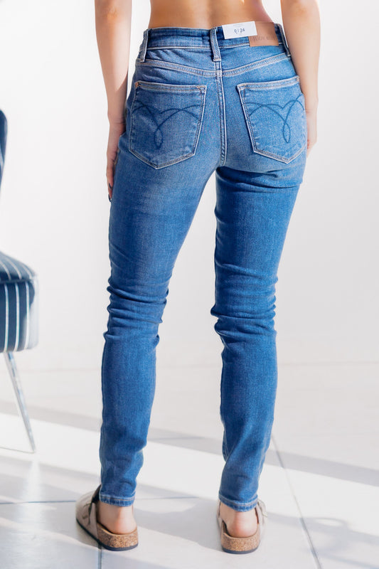 Sapphire Mist Judy Blue Thermal Skinnies