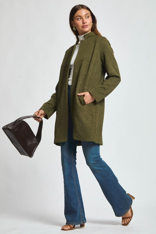 Dear Scarlett AMARA jacquard midi coat